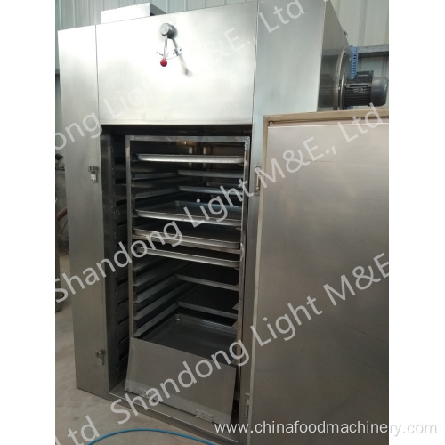 Hot air cabinet dryer with small cost